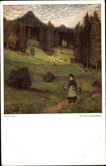 Artist PC Schiestl, Matthäus, Tyrolean landscape
