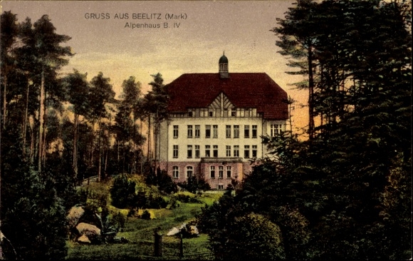 Ak Beelitz in Brandenburg, sanatorium, Alpenhaus B IV.