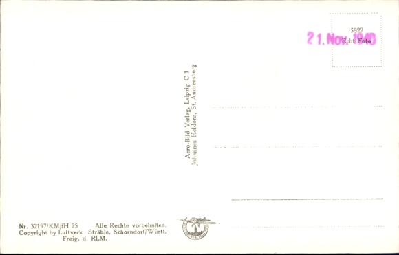 Postcard Sankt Andreasberg Braunlage in the Upper Harz, Andreasheim, aerial photograph