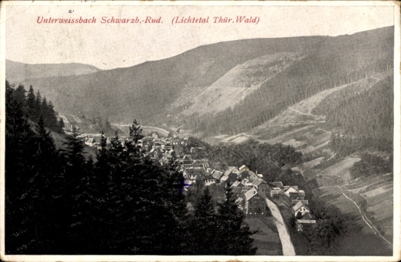 Postcard Unterweißbach Thür Wald, Lichtetal