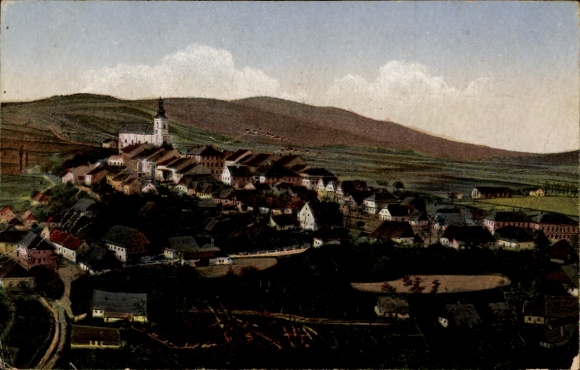Ak Štíty Šilperk Mährisch Schildberg Region Olmütz, Gesamtansicht