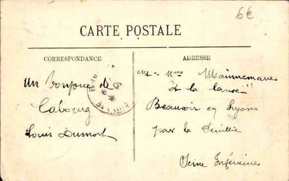 Postcard Cabourg Calvados, Kursaal, Baccarat gaming room