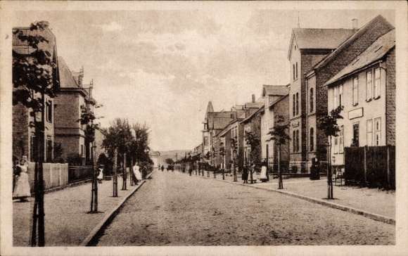 Postcard Haiger in Hessen, street party