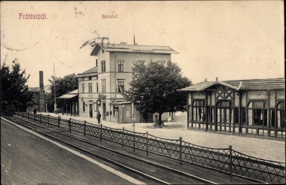 Ak Fröttstädt Hörsel in Thüringen, Bahnhof