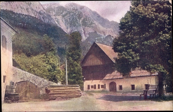 Postcard Nötsch am Dobratsch Carinthia, village motif