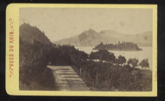 CdV photo Rhine island Nonnenwerth near Bad Honnef?