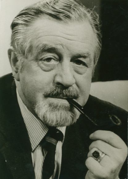 Photo Hans Walter Berg, journalist, portrait, autograph