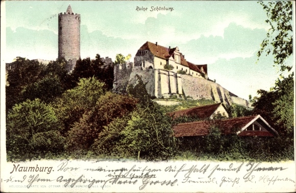 KP Schönburg an der Saale Burgenlandkreis, ruiny Schönburg