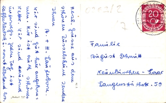 Postcard Rüsselsheim in Hessen, Town Hall