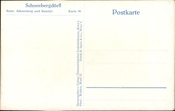 PC Schneebergdörfl Lower Austria, village section