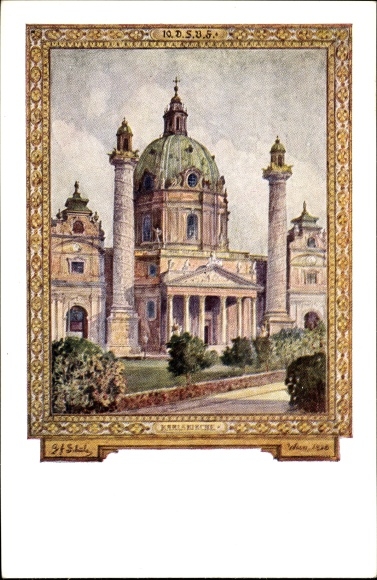 PC Vienna - 4, 10th German Singers&#39; Association Festival, Karlskirche, students