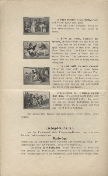 Liebig pictures newspaper advertising Dreser issue 12, volume 11, 1906