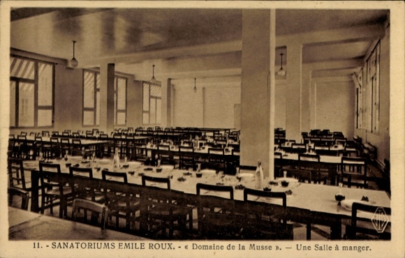 Ak Eure, Sanatorium Emile Roux, Domaine de la Musse, salla à manger