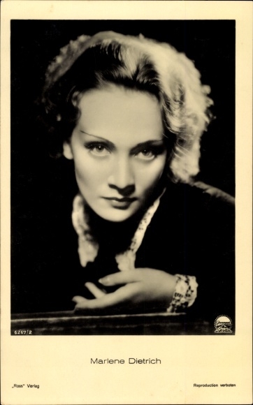 Ak actrice Marlene Dietrich, portret