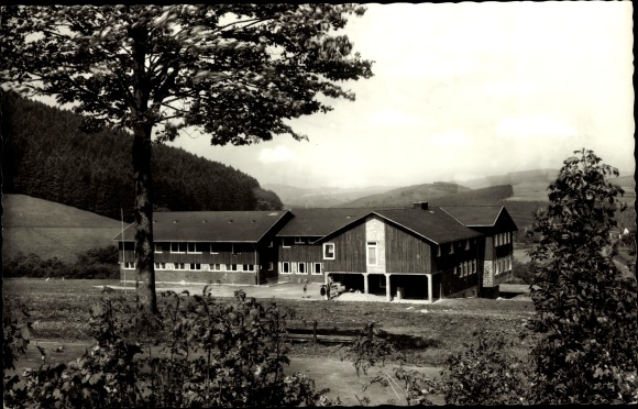 Postcard Oberhundem Kirchhundem Sauerland, youth hostel