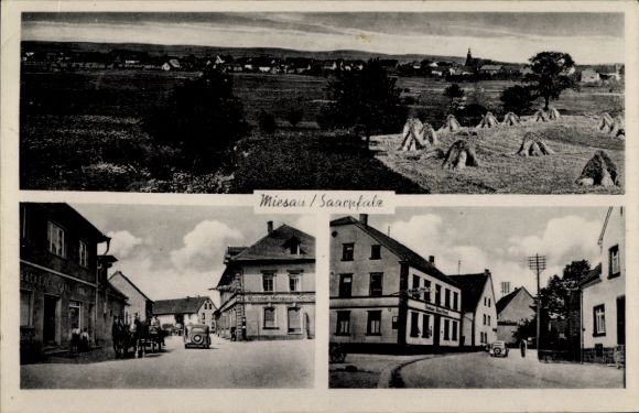 Ak Miesau in Saarpfalz, uitzicht op de stad