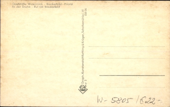 Ak Breckerfeld, Gaststätte Wawziniak, In der Drehe, Innenansicht