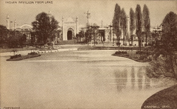 Wystawa Światowa w Londynie 1924, Pawilon Indyjski, Widok na Jezioro