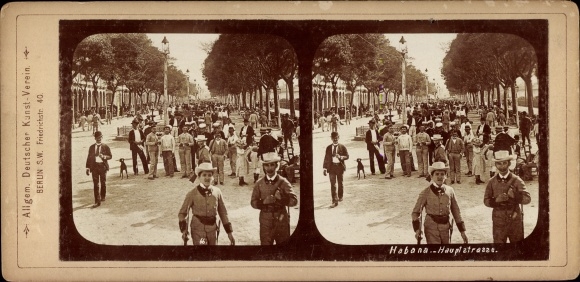 Stereo Photo Havana Habana Cuba, Main Street