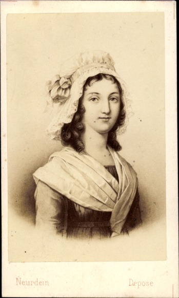 Visiting Card Marie-Anne Charlotte de Corday d&#39;Armont