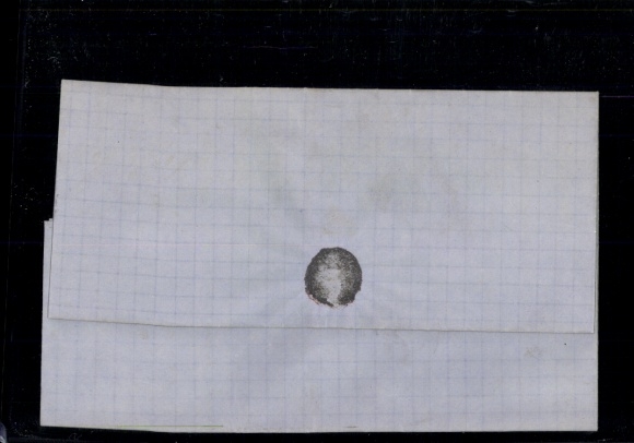 Michel No. 8 "Uddevalla 1867", complete folded letter
