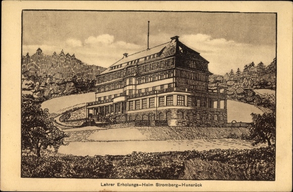 Artist PC Stromberg in the Hunsrück, teacher&#39;s convalescent home