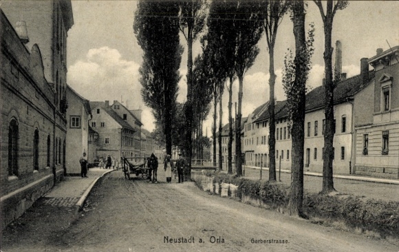 Ak Neustadt an der Orla, Gerberstraße