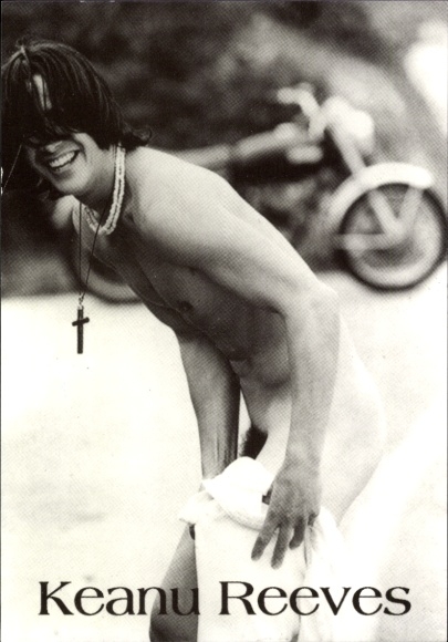 Ak Schauspieler Keanu Reeves, Portrait, nackt
