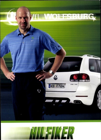 Autogrammkarte Torwart Trainer Andreas Hilfiker, VfL Wolfsburg, Autogramm