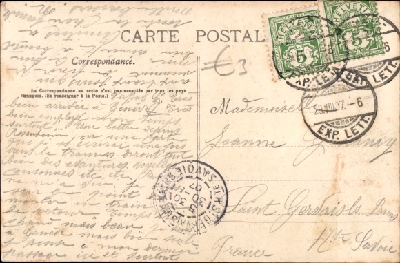 Postcard Annecy Haute Savoie, Landing stage of Menthon, saloon steamer