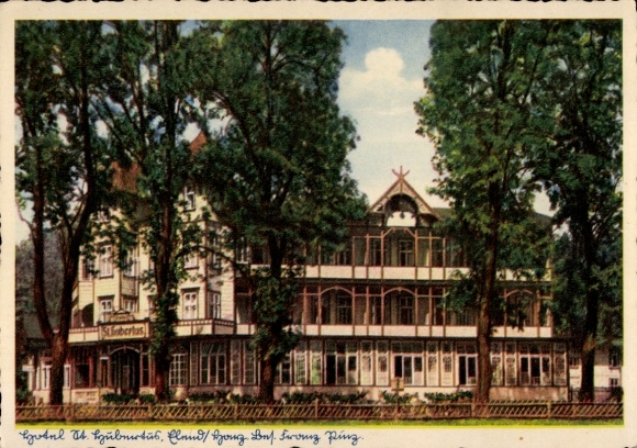 Ak Elend Oberharz am Brocken, Hotel St. Hubertus