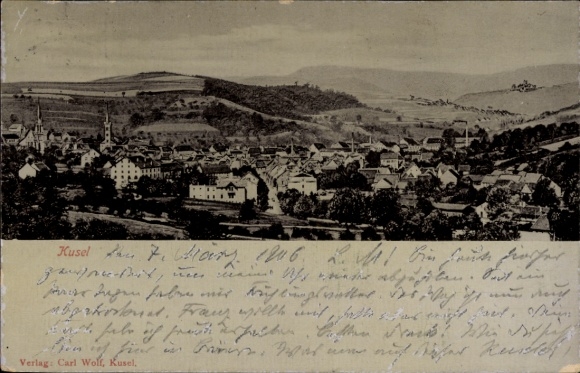 Postcard Kusel in der Pfalz, Panorama