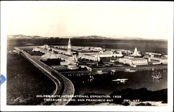 Postcard San Francisco California USA, Golden Gate International Exposition 1939, Treasure Island