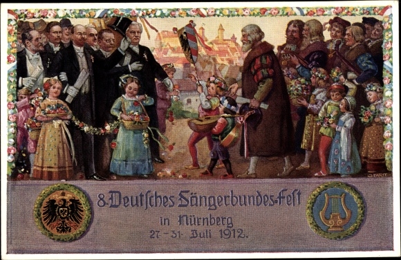 Artist PC Durst, Nuremberg, 8th National Singers Festival 1912