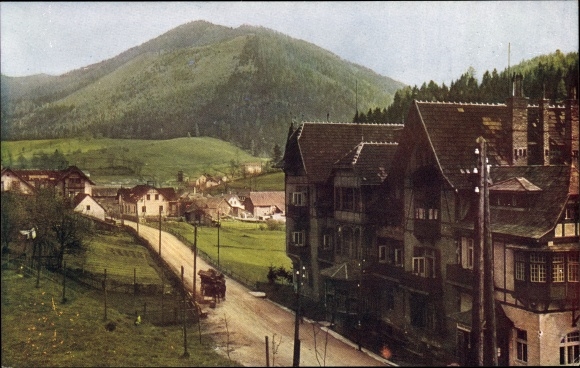 Postcard Steinhaus am Semmering Styria, partial view