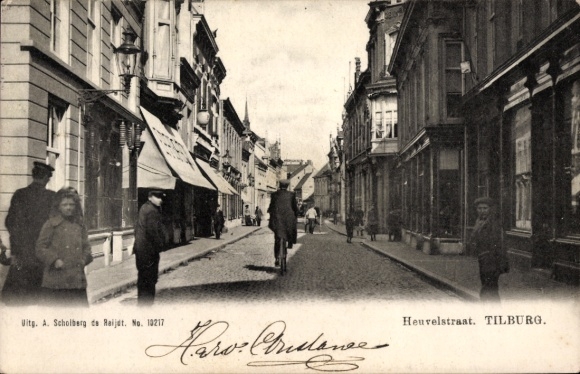 Ansichtkaart Tilburg Noord-Brabant Nederland, Heuvelstraat