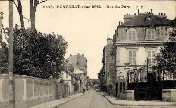 Postcard Fontenay sous Bois Val de Marne, Rue du Parc