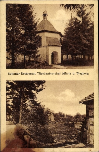 Postcard Tüschenbroich Wegberg, Restaurant Tüschenbroicher Mühle