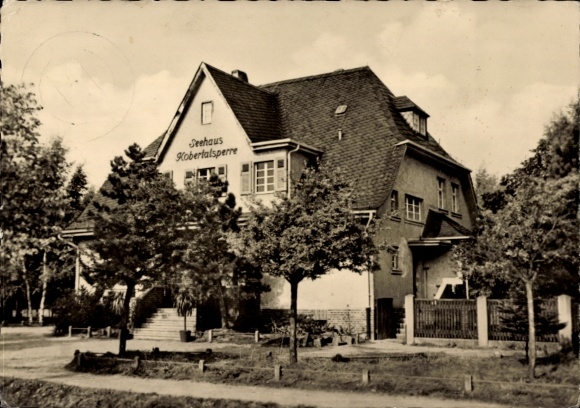 Postcard Werdau in Saxony, Seehaus Kobertalsperre