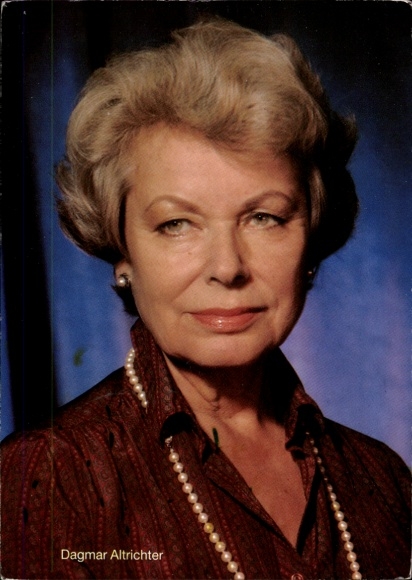 Ak Schauspielerin Dagmar Altrichter, Portrait, Autogramm