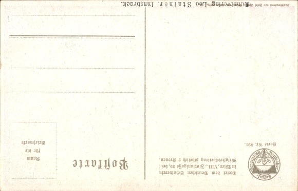 Poem Artist Postcard Deutscher Knabe, Deutscher Schulverein No. 891