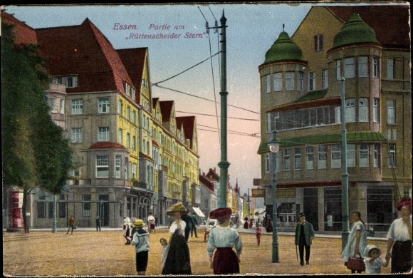 PC Essen in the Ruhr area of North Rhine-Westphalia, lot at Rüttenscheider Stern