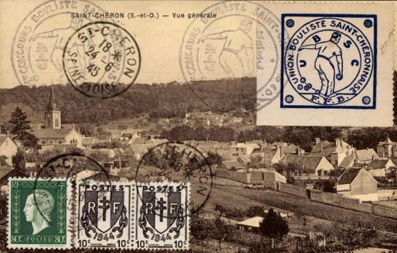 Ansichtkaart Saint Chéron Essonne, algemeen beeld