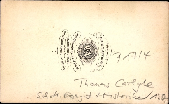 CdV Thomas Carlyle, essayist and historian