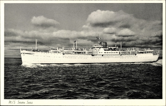 Postcard Steamboat MS Seven Seas, Europa Canada Line