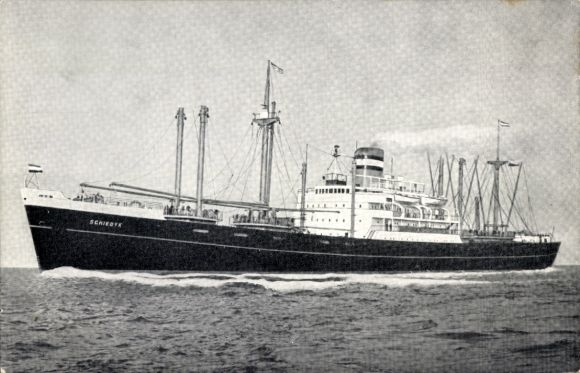 Picture steamship SS Schiedyk, Holland America Line, HAL