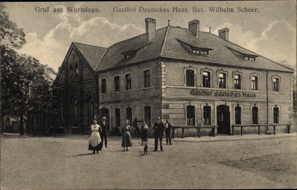 PC Wormlage Großräschen Brandenburg, Gasthof Deutsches Haus, owner Wilhelm Scheer