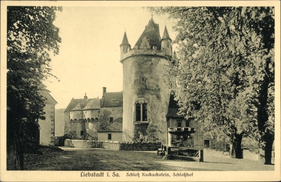 PC Liebstadt Erzgebirge Saxony, Kuckuckstein Castle, courtyard
