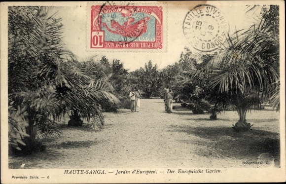 Ak Haute Sanga Zentralafrikanische Republik, Der Europäische Garten