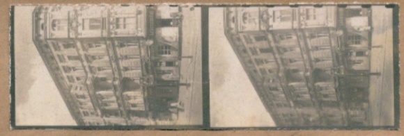 Contact print photos Berlin Schöneberg Friedenau, Cranachstraße, 2 photos approx. 4x2 cm